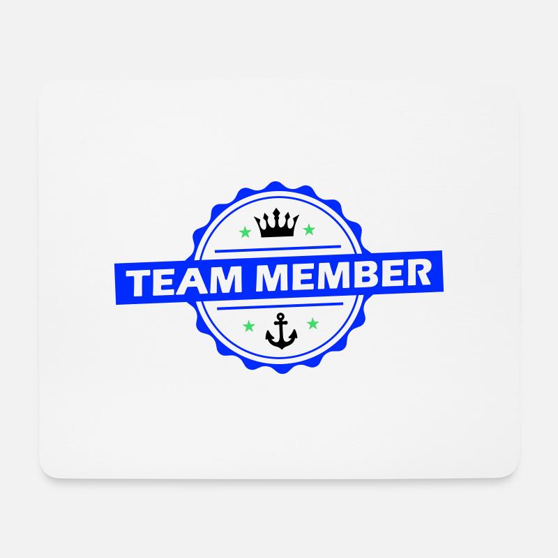 Team Member - Mousepad (Querformat) - Weiß