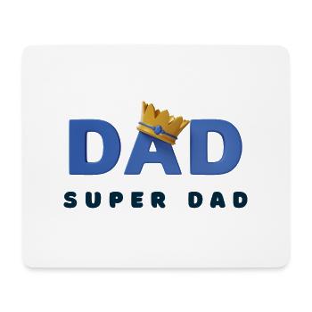 Super-Papa - Mousepad (Querformat) - Weiß - Vorne