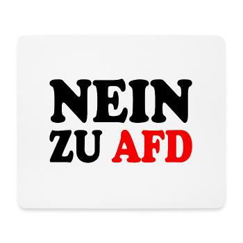 Nein zu afd - Mousepad (Querformat) - Weiß - Vorne