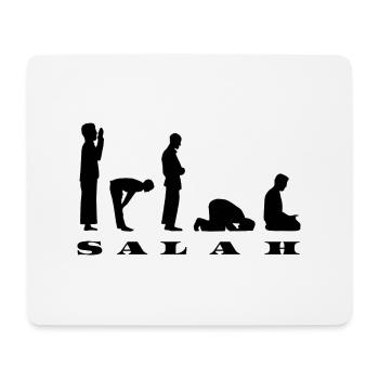 Salah Prayer Silhouette Design - Mouse Pad (horizontal) - white - Front