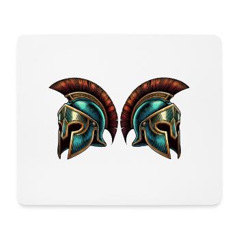 Sparta Helmet 2 - Mouse Pad (horizontal) - white - Front