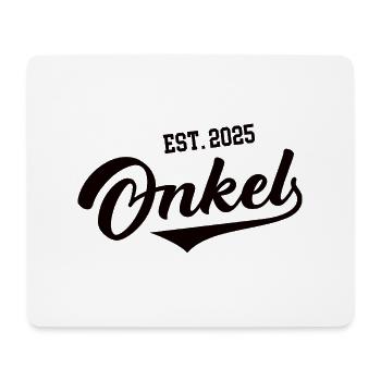 Onkel werden Patenonkel Baby Ankündigung Pate 2025 - Mousepad (Querformat) - Weiß - Vorne