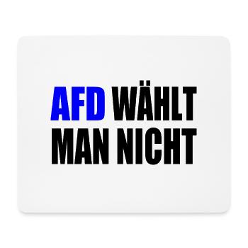 afd wählt man nicht - Mousepad (Querformat) - Weiß - Vorne