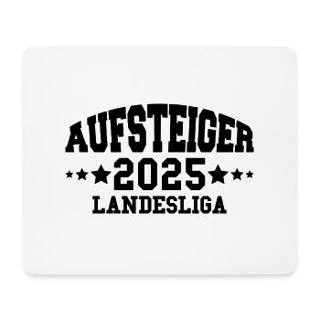 Aufsteiger 2025 Landesliga Aufstieg Fußball - Mousepad (Querformat) - Weiß - Vorne