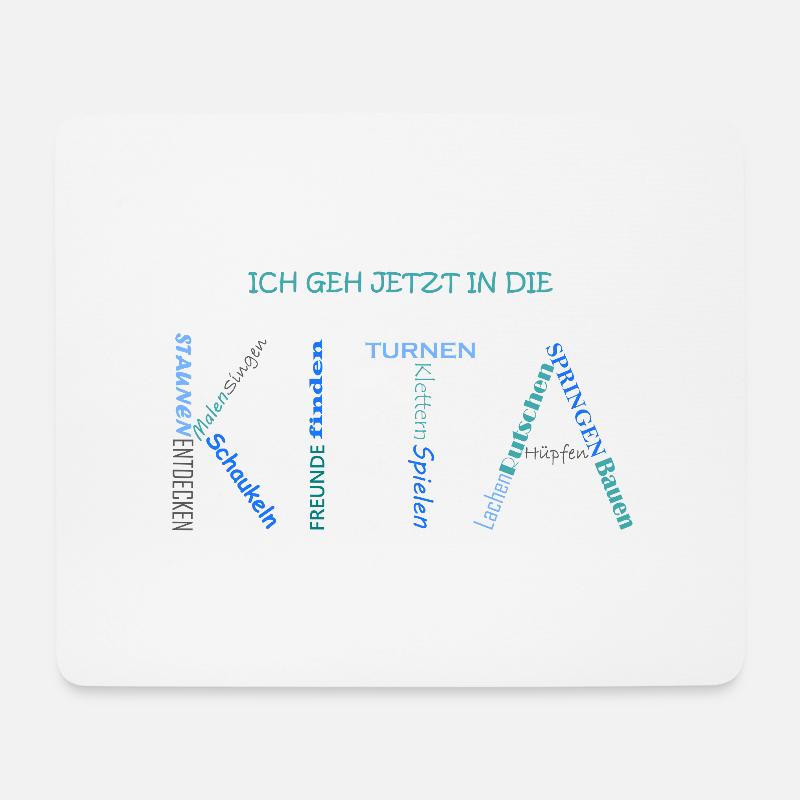 Kita2 - Mousepad (Querformat) - Weiß