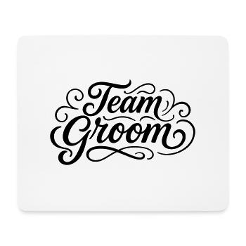 Team Groom - Mousepad (Querformat) - Weiß - Vorne