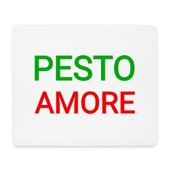 Pesto Amore - Tapis de souris (format paysage) - blanc - Devant