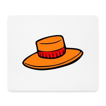 Hut - Mousepad (Querformat) - Weiß - Vorne