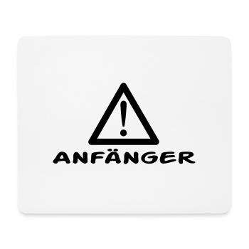 Débutants Attention - Tapis de souris (format paysage) - blanc - Devant