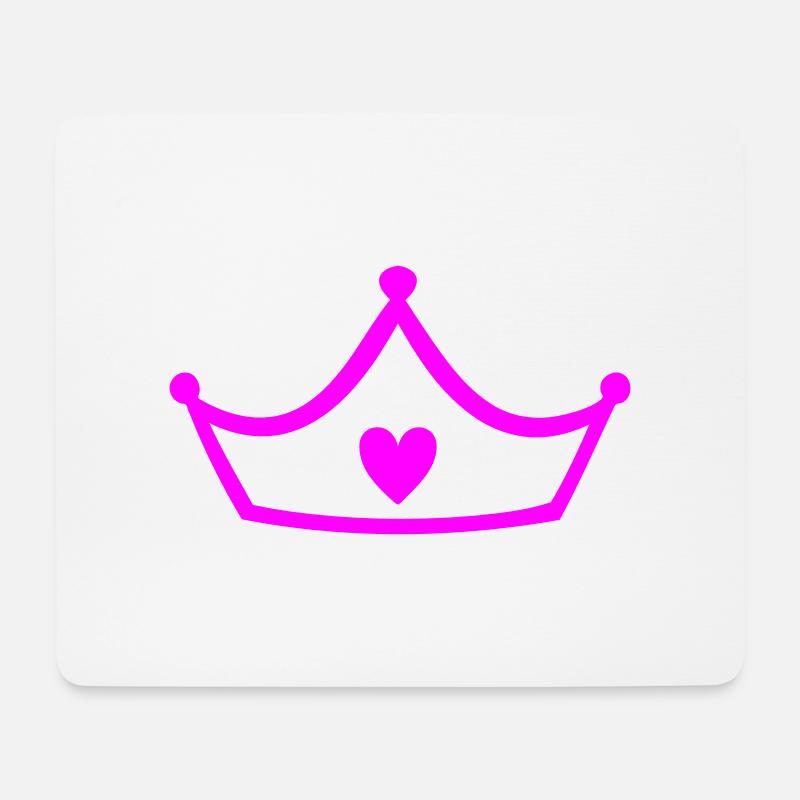 Prinzessin Krone Crown - Mouse Pad (horizontal) - white