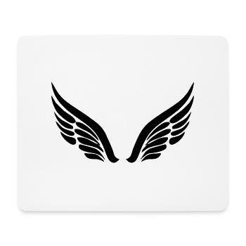 ailes d'ange - Tapis de souris (format paysage) - blanc - Devant
