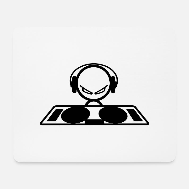 dj - Mousepad (Querformat) - Weiß