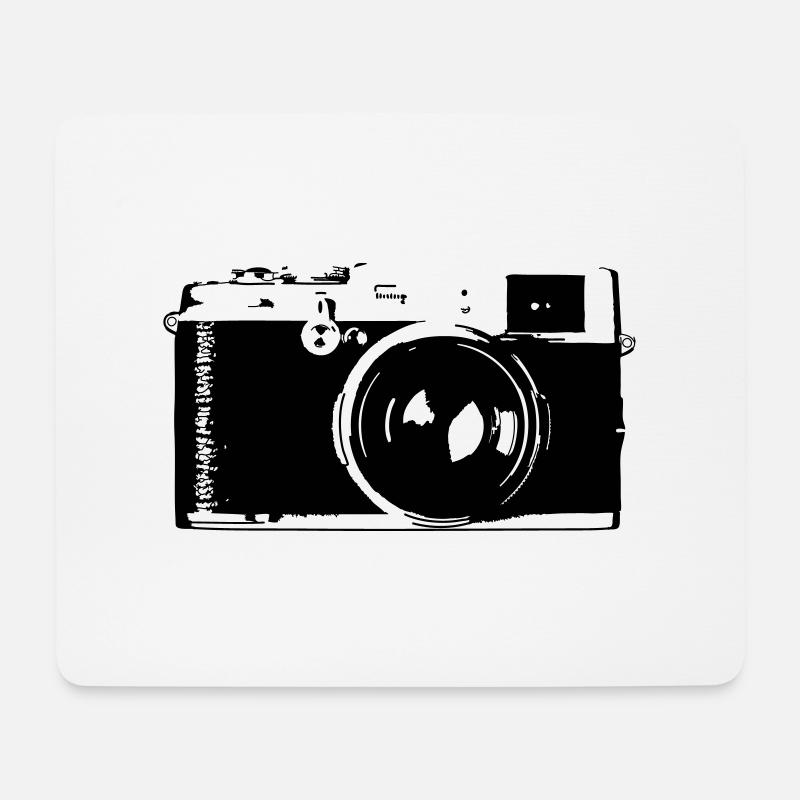 Kamera - Mousepad (Querformat) - Weiß