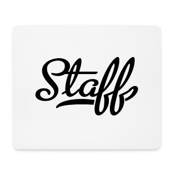 Staff - Mousepad (Querformat) - Weiß - Vorne
