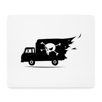 camion pirate - Tapis de souris (format paysage) - blanc - Devant