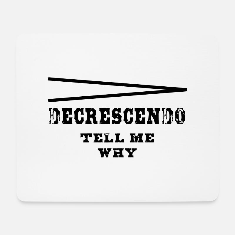 Decrescendo tell my why - Mousepad (Querformat) - Weiß