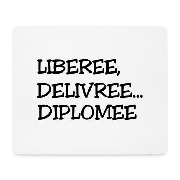 DIPLOMEE - Tapis de souris (format paysage) - blanc - Devant