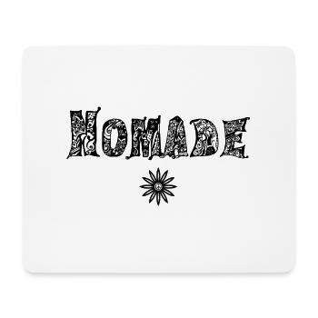 Nomade (en noir) - Tapis de souris (format paysage) - blanc - Devant