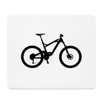 MTB - Mountainbike (dh) - Mousepad (Querformat) - Weiß - Vorne