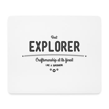 Best discovery using full body - Mouse Pad (horizontal) - white - Front