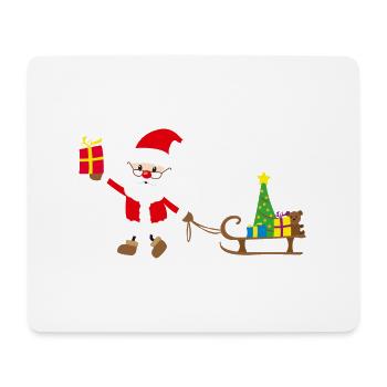Weihnachtsmann - Mousepad (Querformat) - Weiß - Vorne
