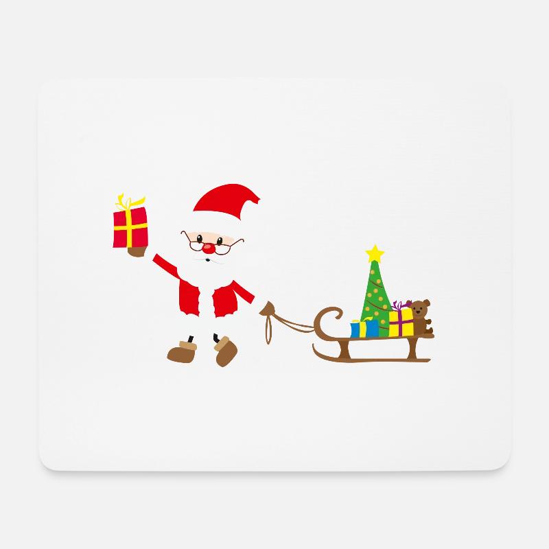 Weihnachtsmann - Mousepad (Querformat) - Weiß