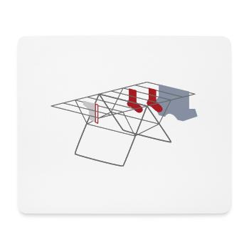Wäsche - Mousepad (Querformat) - Weiß - Vorne