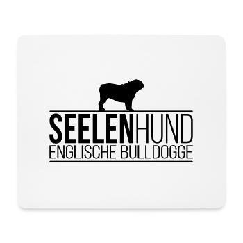 SEELENHUND Englische Bulldogge Hunde Wilsigns - Mousepad (Querformat) - Weiß - Vorne