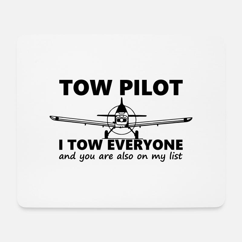 towpilot piper pa25 - Mousepad (Querformat) - Weiß