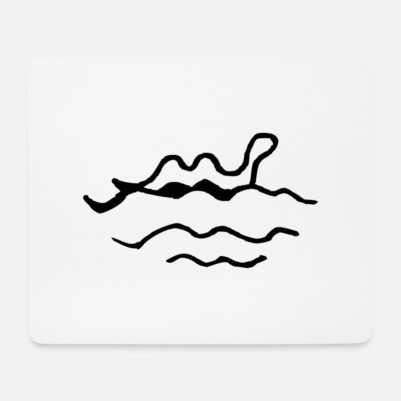 Nessie - Mouse Pad (horizontal) - white