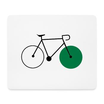 bike fixie fahrrad cycling sommer radsport rad - Mousepad (Querformat) - Weiß - Vorne