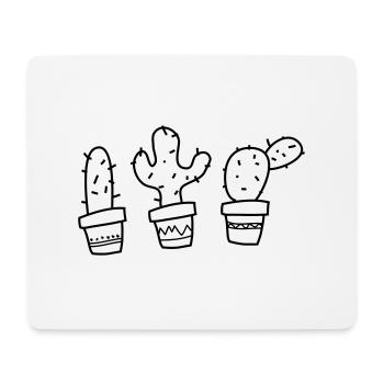 Kakteen_NC - Mousepad (Querformat) - Weiß - Vorne