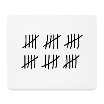 tage_zaehlen_30 - Mousepad (Querformat) - Weiß - Vorne