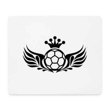 fußball logo wings and crown - Mousepad (Querformat) - Weiß - Vorne