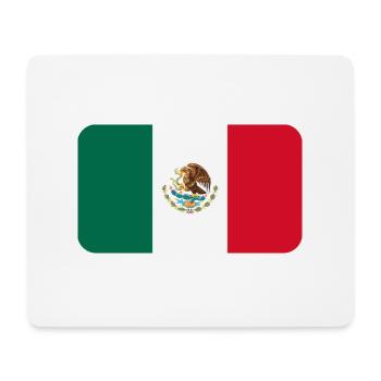 MEXICO FLAG round corner 400 dpi - Mouse Pad (horizontal) - white - Front