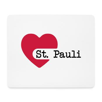 love_st_pauli - Mousepad (Querformat) - Weiß - Vorne