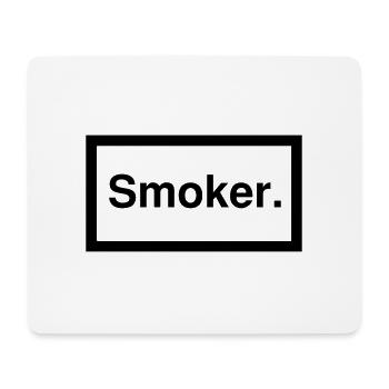 smoker 1c - Mousepad (Querformat) - Weiß - Vorne
