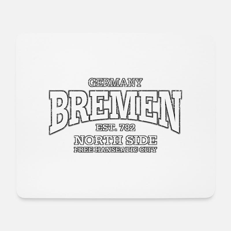 Bremen (white oldstyle) - Mousepad (Querformat) - Weiß
