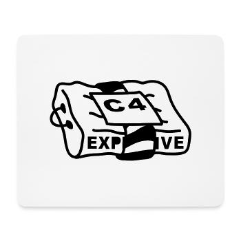 c4_explosive - Mouse Pad (horizontal) - white - Front