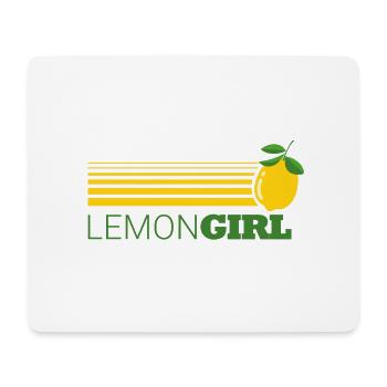 lemon girl - lemon - Mouse Pad (horizontal) - white - Front