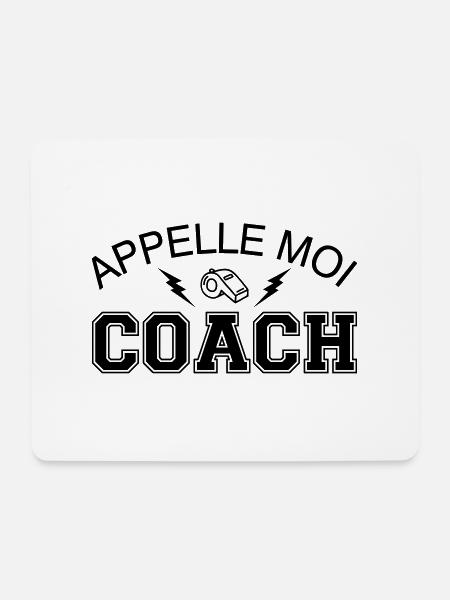 Appelle Moi Coach - Tapis de souris (format paysage) - blanc