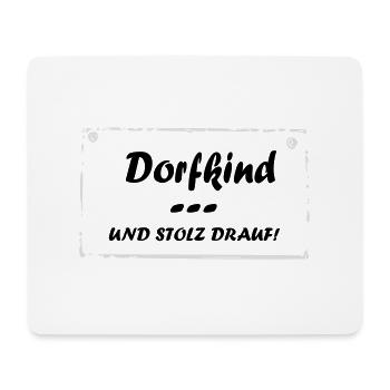 Enfant du village et fier de l'être - Tapis de souris (format paysage) - blanc - Devant
