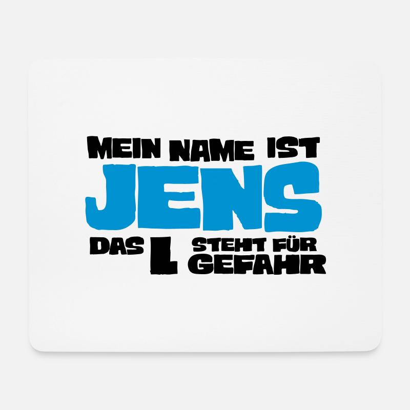 jens - Mousepad (Querformat) - Weiß