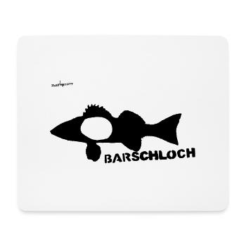 Barschloch - Mousepad (Querformat) - Weiß - Vorne