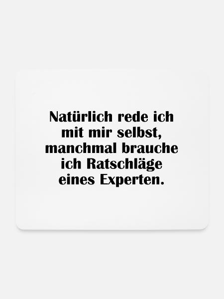 Experte - Mousepad (Querformat) - Weiß