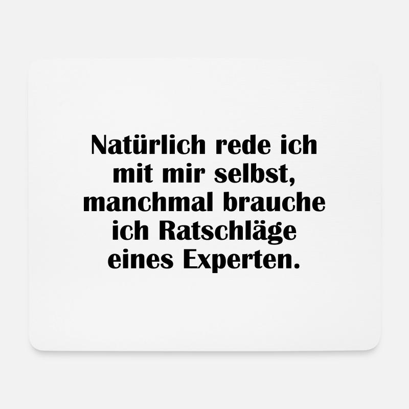 Experte - Mousepad (Querformat) - Weiß