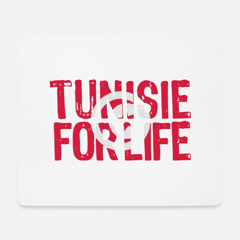 Tunesien für das Leben Grunge vect - Mousepad (Querformat) - Weiß