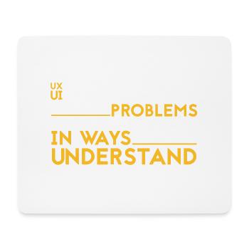 UX UI Designer Job Job IT Programmer - Mouse Pad (horizontal) - white - Front