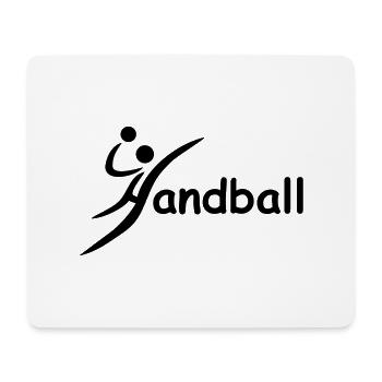 T-shirt de Handball - Handball - Tapis de souris (format paysage) - blanc - Devant