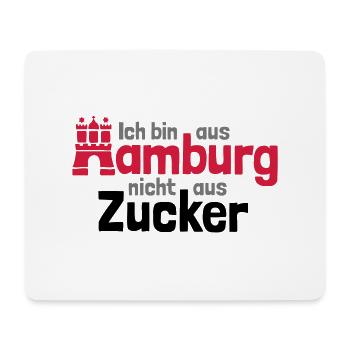 Ich bin aus Hamburg - Mousepad (Querformat) - Weiß - Vorne